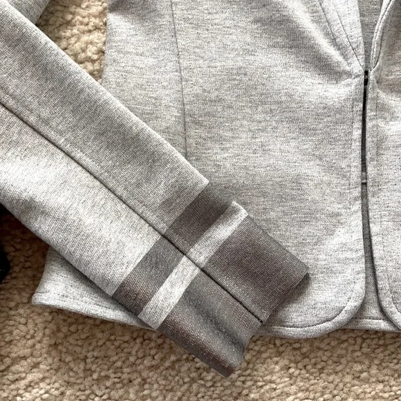 Three Dots Grey Blazer Jacket - Picture 5 of 6